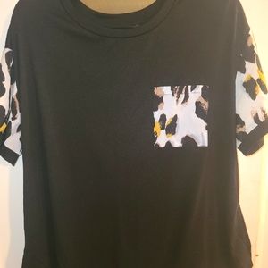Leopard shirt with pocket